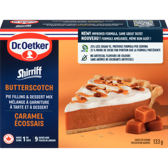 Dr. Oetker Shirriff mélange à garniture à tarte et à dessert caramel écossais 133 g, 2,02 $/100g