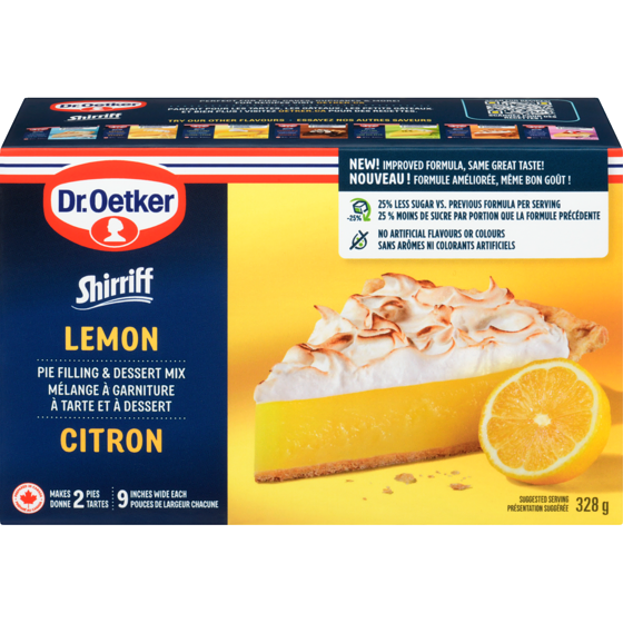 Dr Oetker Shirriff Lemon Pie Filling & Dessert Mix 328 g, $1.22/100g