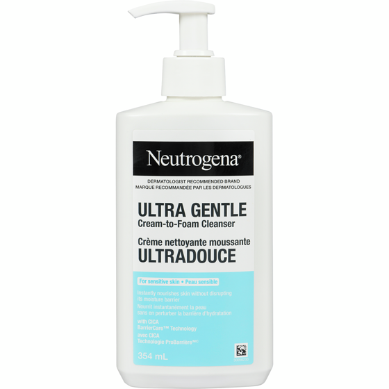 Neutrogena Ultra Gentle Cream-to-Foam Cleanser 354 ml, $3.43/100ml