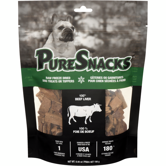 PureSnacks Dog Treat Freeze Dried Beef Liver 198 g, $11.11/100g
