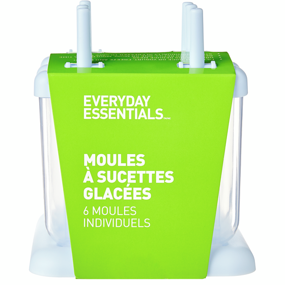 Everyday Essentials Moules à sucettes glacées, 6 moules individuels – bleu pervenche 1 ea, 4,00 $/1ch