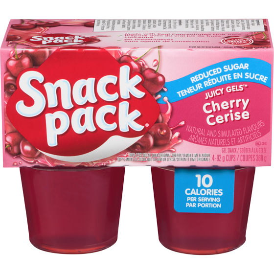 Snackpack Juicy Gels Gel Snack Reduced Sugar Cherry 368 g, $0.89/100g