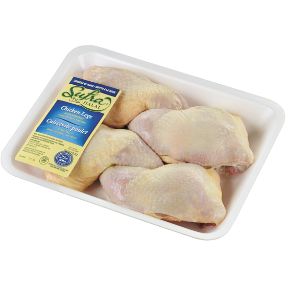 Sufra Halal Skin-on Chicken Legs 1.28 kg, $0.94/100g