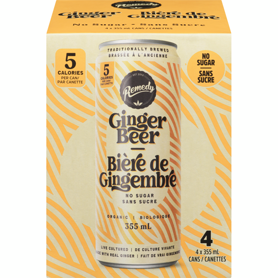 Remedy Ginger Beer Organic 4x355.0 ml, $0.49/100ml
