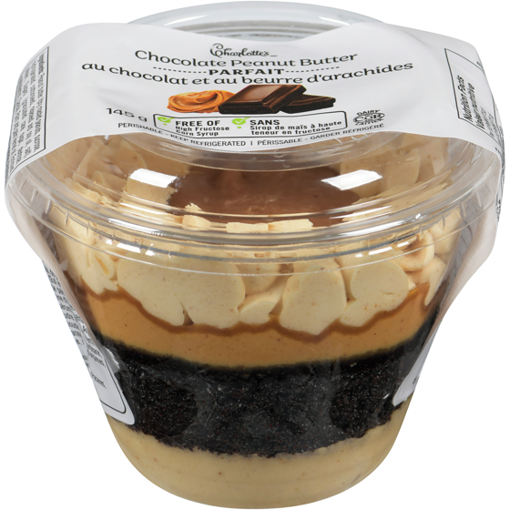 Charlotte's Mini parfait au chocolat et beurre d'arachides 145 g, 2,76 $/100g