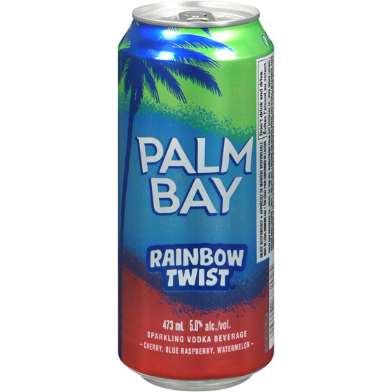 PALM BAY Sparkling Vodka Beverage Rainbow Twist (ID required at pick-up) 473 ml, $0.86/100ml