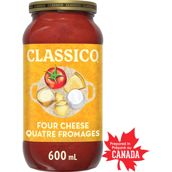 Classico Four Cheese Pasta Sauce 600 ml, $0.50/100ml