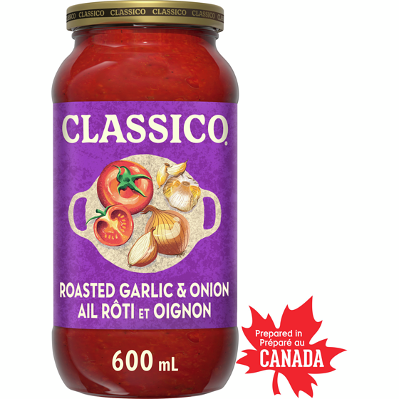 Classico Sauce pour pâtes ail rôti et oignon 600 ml, 0,63 $/100ml