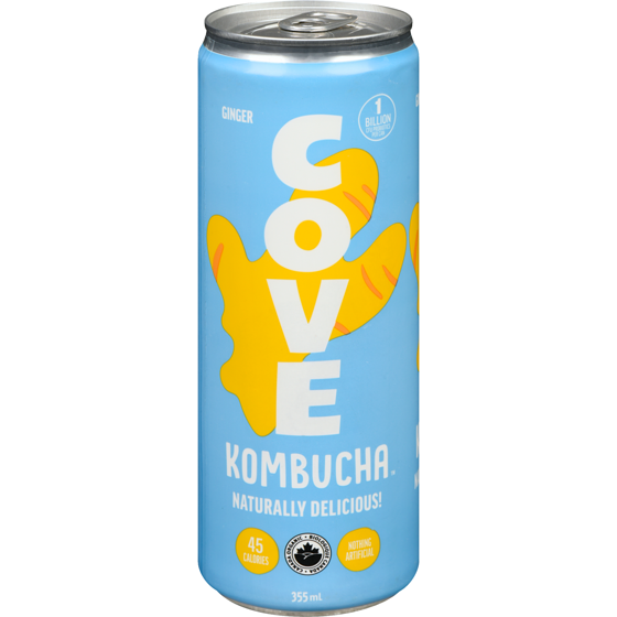 COVE Kombucha Ginger 355 ml, $0.99/100ml
