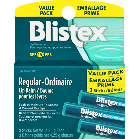 Blistex Baume pour les lèvres ordinaire emballage prime 12.75 g, 53,25 $/100g