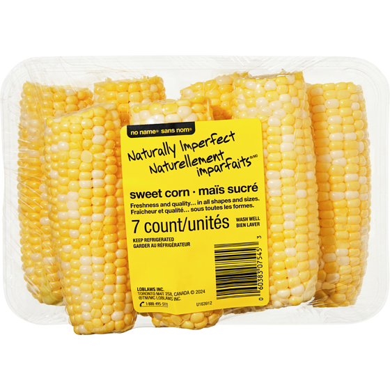 No Name Naturally Imperfect Sweet Corn, 7-Pack 1 ea, $5.00/1ea