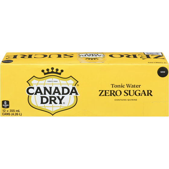 Canada Dry Tonic Water Zero Sugar  12x355.0 ml, $0.21/100ml