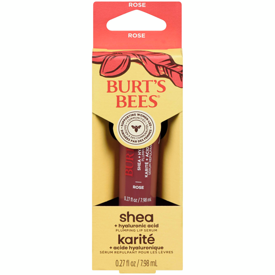 Burt's Bees Plumping Lip Serum Shea + Hyaluronic Acid Rose 1 ea, $11.99/1ea