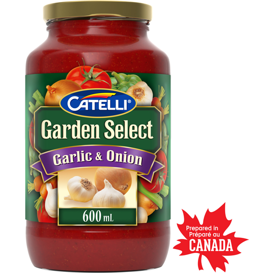 Catelli Garden Select Garlic & Onion Pasta Sauce 600 ml, $0.45/100ml