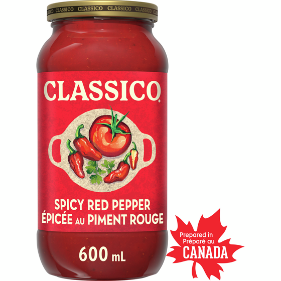 Classico Sauce pour pâtes épicée au piment rouge 600 ml, 1,00 $/100ml