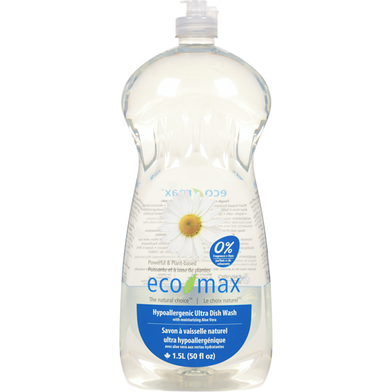Eco-Max Hypoallergenic Ultra Dish Wash 1.5 l, $0.53/100ml