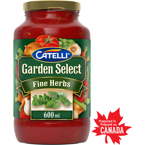 Catelli Sauce pour pâtes sélection du jardin fines herbes, pot 600 ml, 0,67 $/100ml