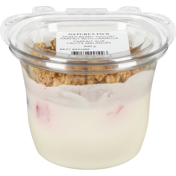 null Mixed Berry Yogurt Parfait With Granola 245 g, $1.63/100g