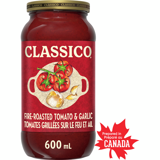 Classico Fire-Roasted Tomato & Garlic Pasta Sauce 600 ml, $0.50/100ml