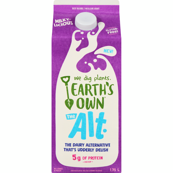 Earth's Own The Alt. Fortified Gluten-Free Oat & Coconut Beverage 1.75 l, $0.34/100ml