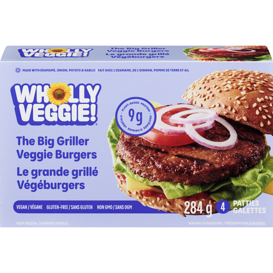 Wholly Veggie The Big Griller Veggie Burgers 284 g, $2.81/100g