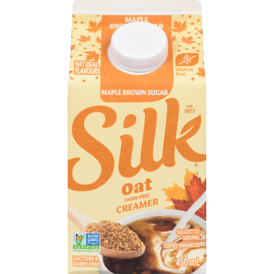 Silk Coffee Enhancer Maple Brown Sugar Oat Dairy-Free Creamer 450 ml, $0.66/100ml