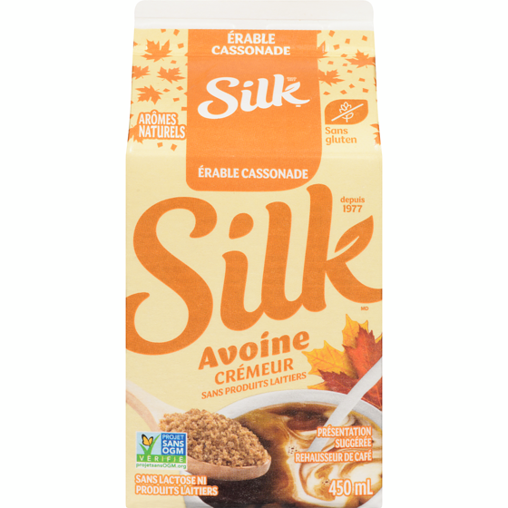 Silk Rehausseur de café érable cassonade avoine crémeur sans produits laitiers 450 ml, 0,73 $/100ml