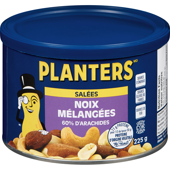 Planters Noix mélangées salées 225 g, 3,11 $/100g