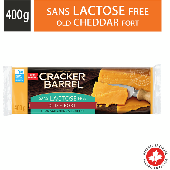 Cracker Barrel Lactose Free Old Cheddar Cheese 400 g, $2.12/100g