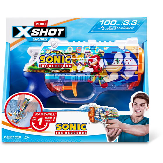 Zuru XShot Sonic The Hedgehog Water Gun 1 ea, $8.00/1ea