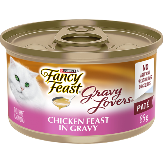 Purina Fancy Feast Gravy Lovers Paté Chicken Feast in Gravy, Wet Cat Food 85 g, $1.06/100g