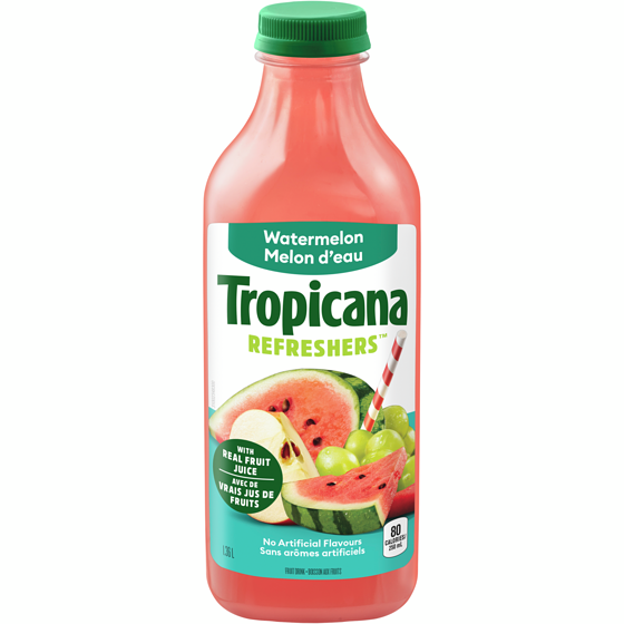 Tropicana Refreshers Watermelon  1.36 l, $0.37/100ml