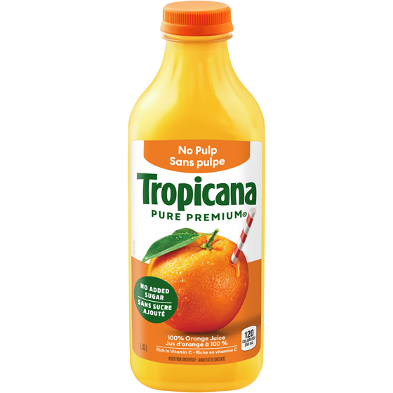 Tropicana Jus d'orange sans pulpe 1.36 l, 0,37 $/100ml