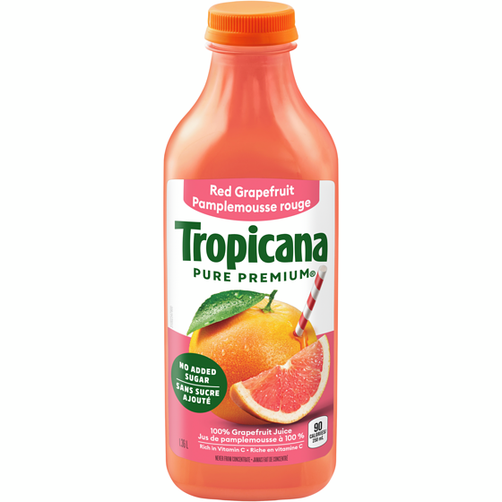 Tropicana Juice, Red Grapefuit 1.36 l, $0.40/100ml