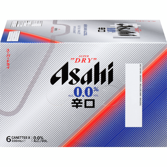 Asahi Bière sans alcool 6x330.0 ml, 0,56 $/100ml