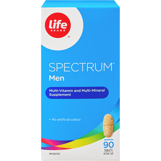 Life Brand Spectrum Men 90 Tablets 90 ea, $0.17/1ea