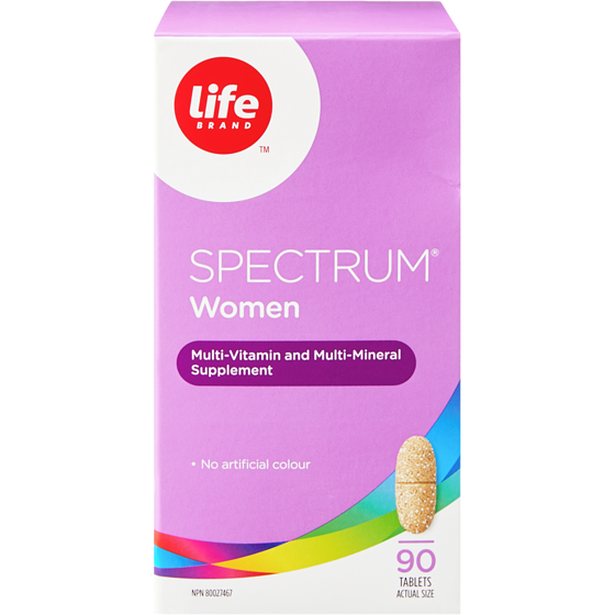 Life Brand Spectrum Women 90 Tablets 90 ea, $0.17/1ea
