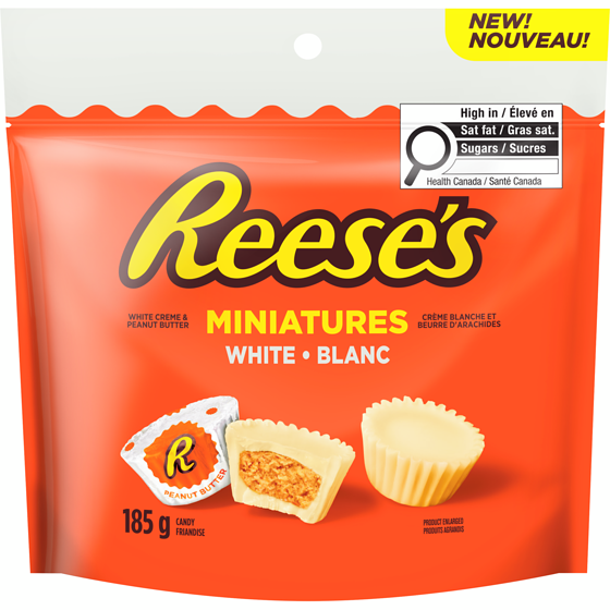 Reese’s Miniatures friandise crème blanche et beurre d'arachides 185 g, 3,51 $/100g