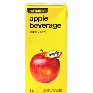 Sans Nom Boisson aux pommes 1 l, 0,15 $/100ml