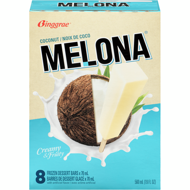Binggrae Melona Frozen Dessert Bars Coconut 560 ml, $1.07/100ml