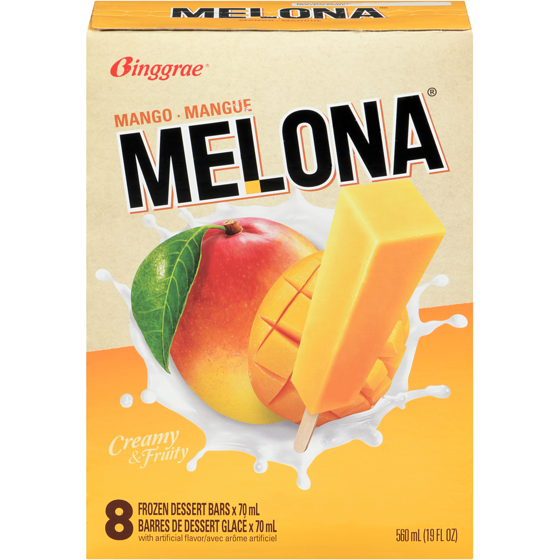Binggrae Melona Frozen Dessert Bars Mango 560 ml, $1.28/100ml
