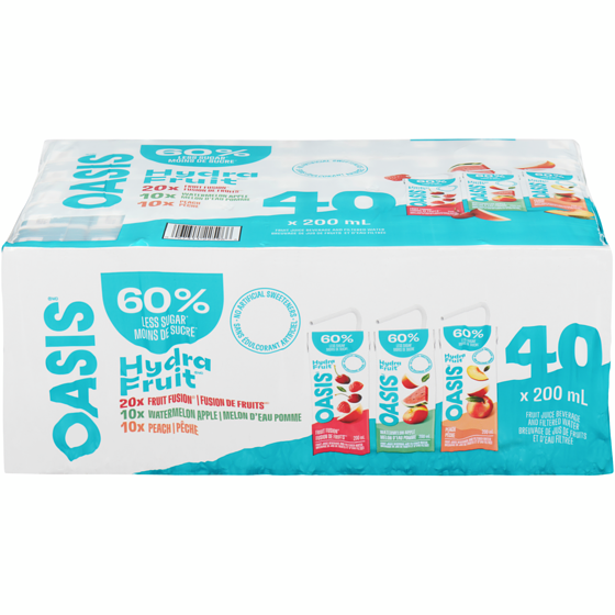 Oasis Hydra Fruit Fruit Juice Beverage And Filtered Water 8000 ml, $0.22/100ml