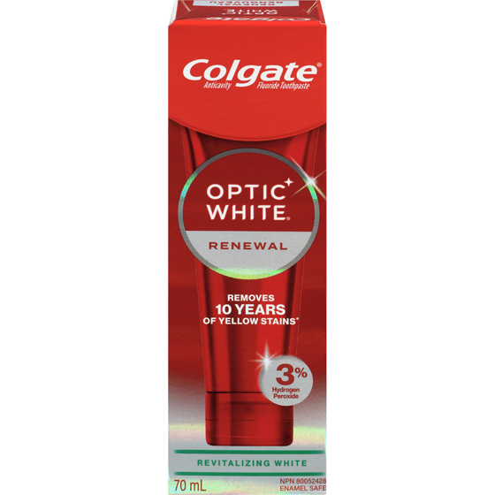 Colgate Optic White Anticavity Fluoride Toothpaste Renewal Revitalizing White 70 ml, $12.13/100ml