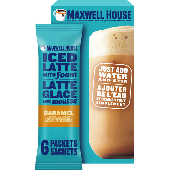 Maxwell House Caramel Iced Latte With Foam Drink Mix 165 g, $5.45/100g