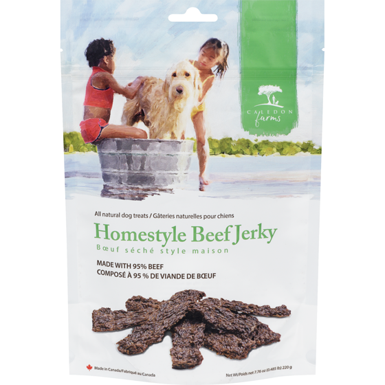 Caledon Farms Gâteries naturelles pour chiens bœuf séché style maison 220 g, 4,77 $/100g