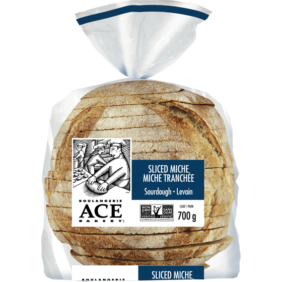 ACE Sliced Sourdough Miche Loaf 700 g, $0.79/100g