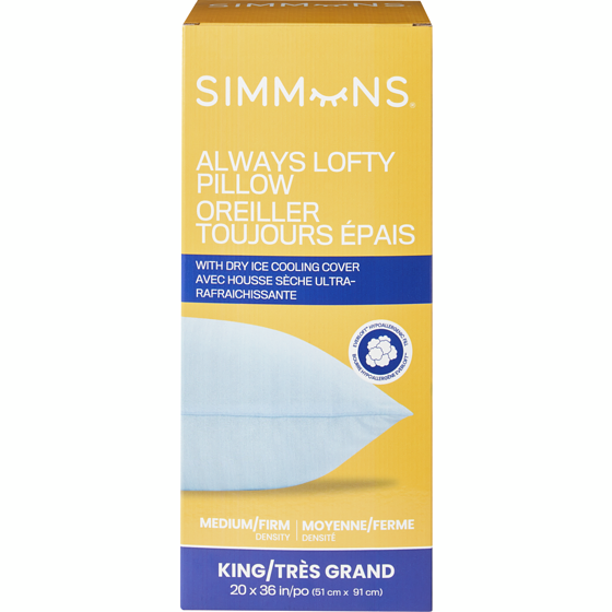 Simmons King Always Lofty Pillow 1 ea, $40.00/1ea