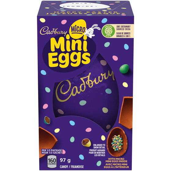 Cadbury Micro Mini Eggs Hollow Egg Easter, Easter Chocolatey Candy (pack of 1) 97 g, $6.19/100g