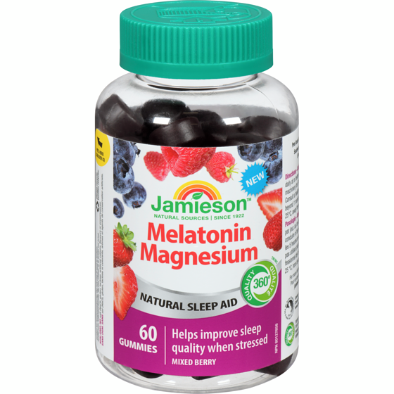 Jamieson Melatonin Magnesium Mixed Berry 60 ea, $0.48/1ea