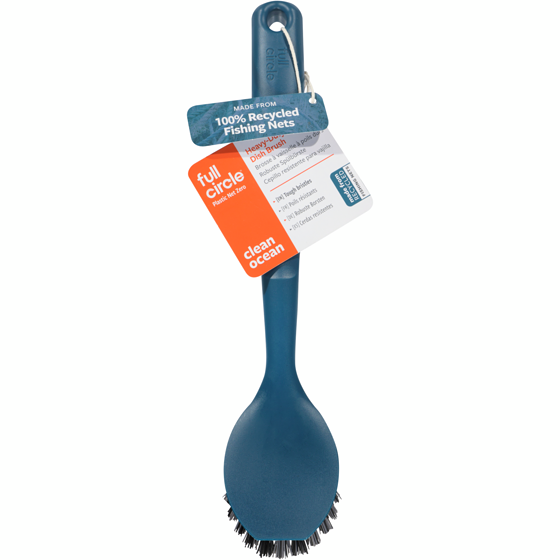 Full Circle Brosse à vaisselle à poils durs clean ocean 1 ea, 8,00 $/1ch